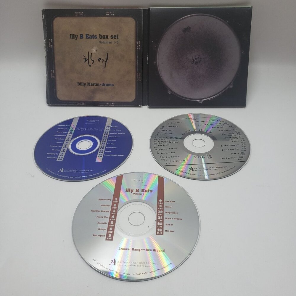 Billy Martin Illy B Eats Box Set Volume 1 to 3 CD 2006 Billy Martin Drums